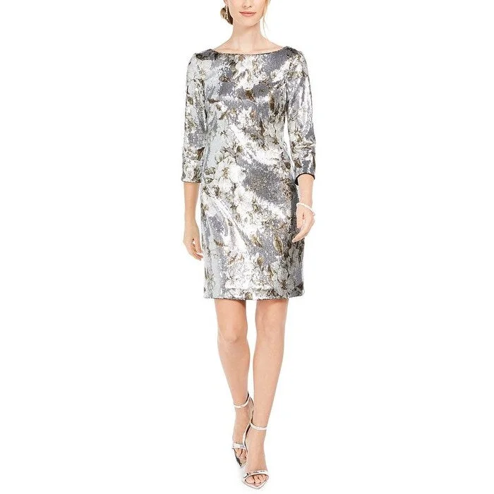 Vince Camuto Women's Sequined Bodycon Dress Silver Size 2 Bodycon Dress Outfit