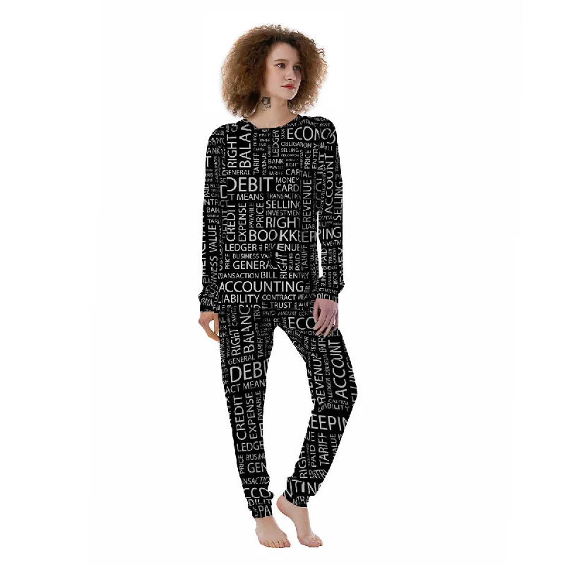 Accounting Word Print Women's Pajamas Target pajama sets