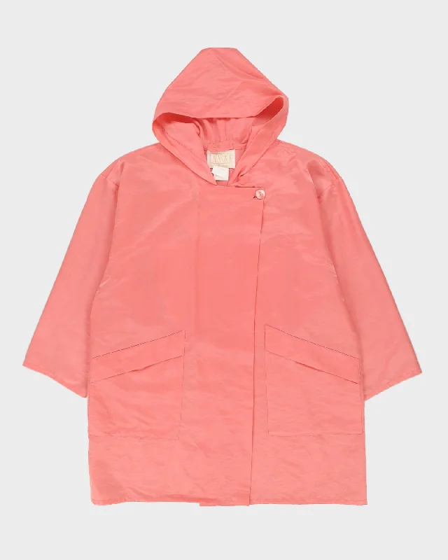 Laparka Pink Hooded Rain Mac - XL Trendy pajama sets for women