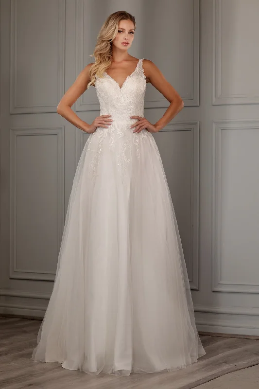 Sleeveless Tulle Bridal Gown by Abby Lane 97153 Soft Lace Gown