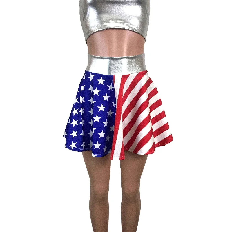 Skater Skirt - Stars & Stripes Flowy unclassified skirts