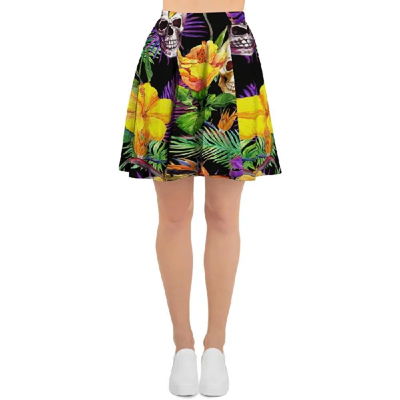 Tropical Hawaiian Skull Women's Skirt Engagement unclassified skirts