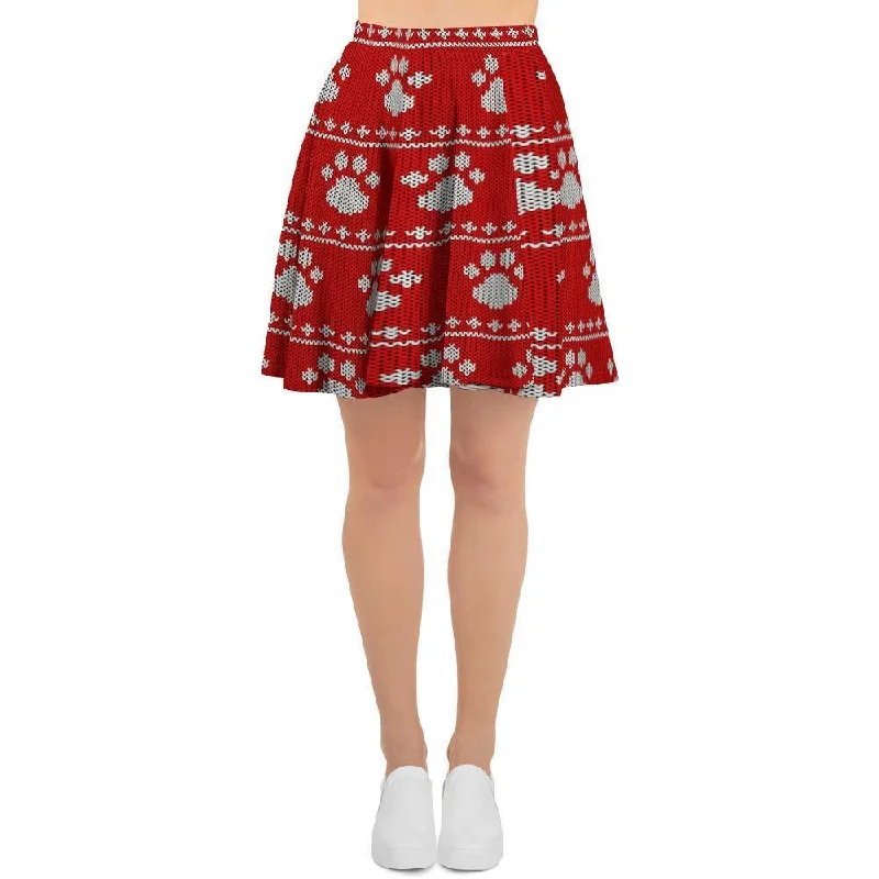 Ugly Christmas Paw Women's Skirt Mermaid unclassified skirts