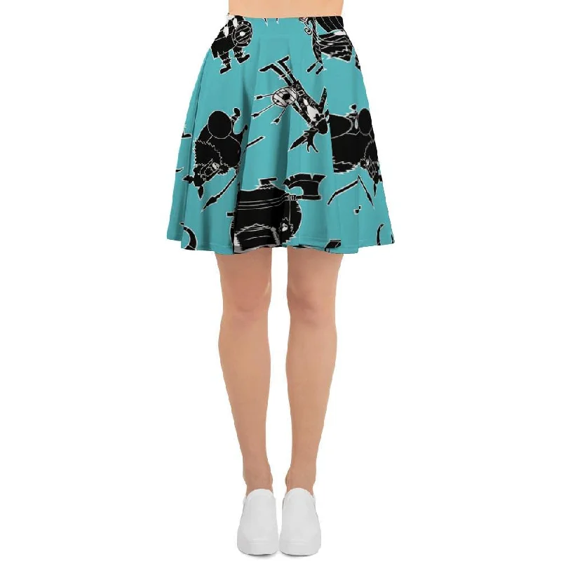 Viking Cartoon Silhouette Women's Skirt Sexy unclassified skirts