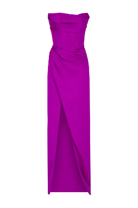 ANNA FUCHSIA COLUMN GOWN Everyday wear unclassified dresses