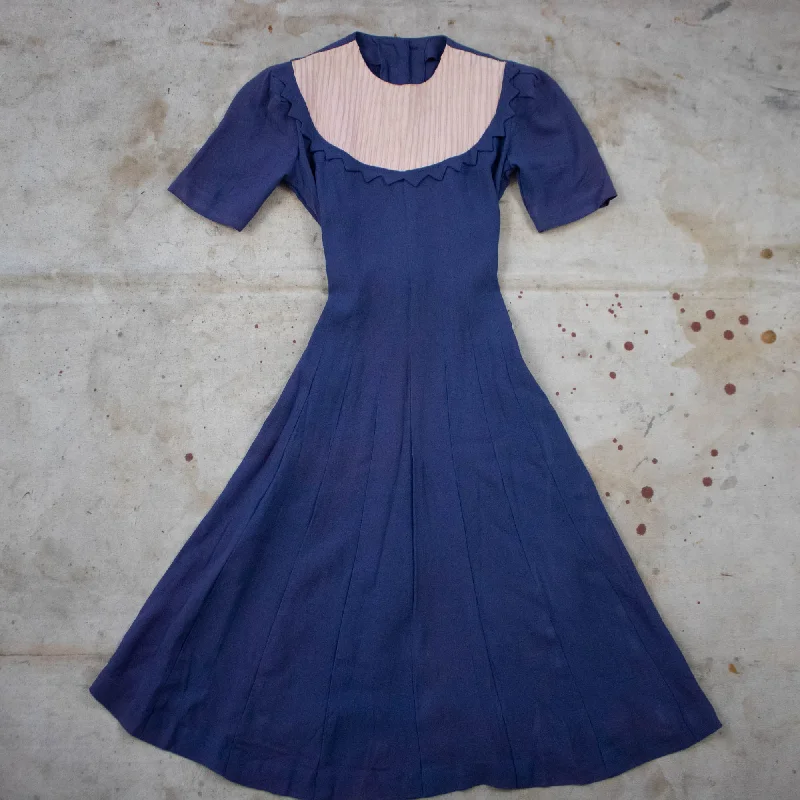 Deep Lavender Dress with Scalloping Party unclassified dresses