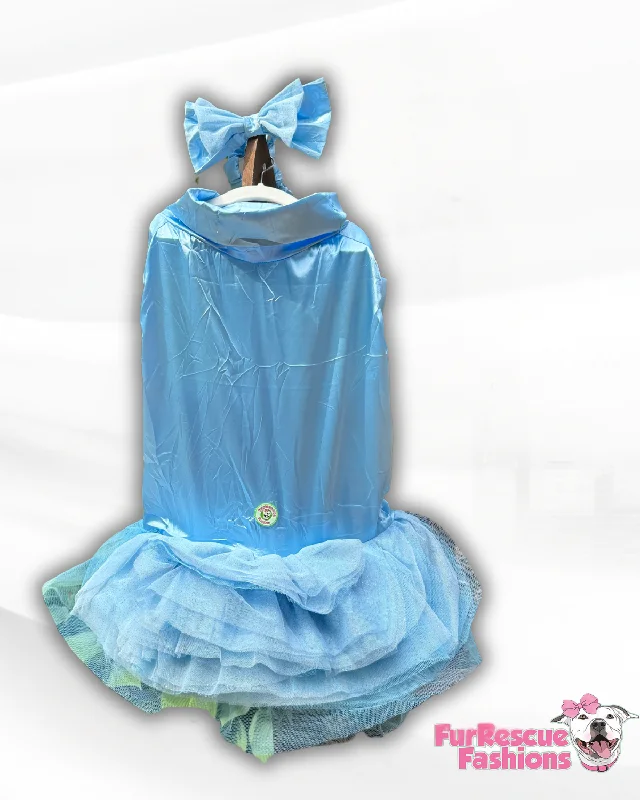 Dusty Blue Tutu Dress Preppy unclassified dresses