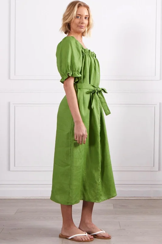 Elka Dress Green Comfortable unclassified dresses