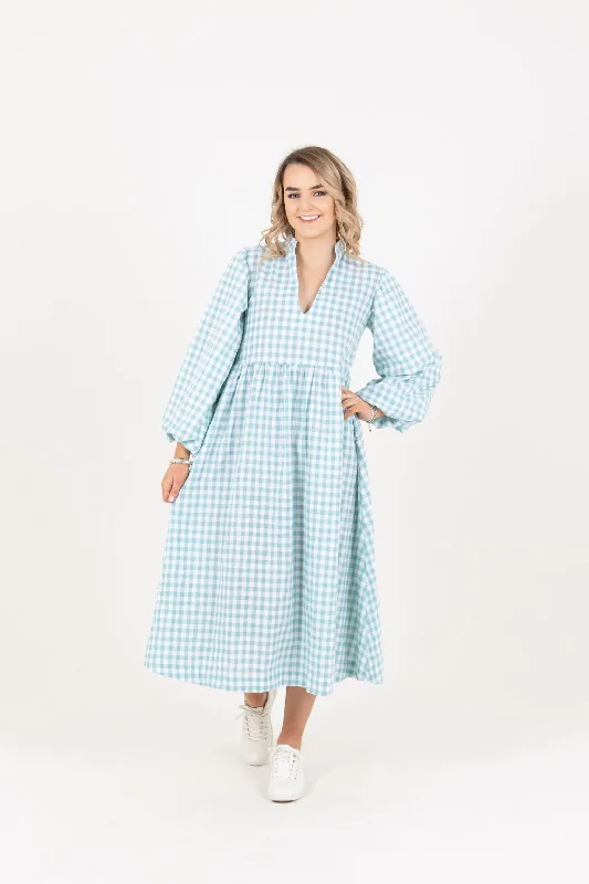 Ellie Dress Jade Gingham Knitted unclassified dresses