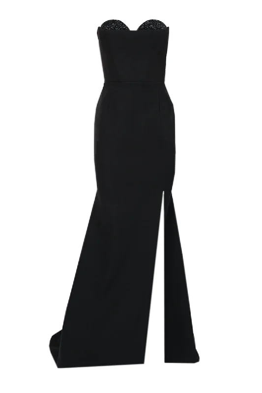 EMBELLISHED NOIR CORSET GOWN Petite unclassified dresses