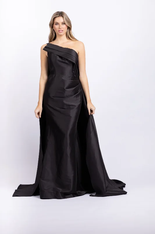 Jovani 09203A Elegant One Shoulder Evening Gown in Black Summer unclassified dresses