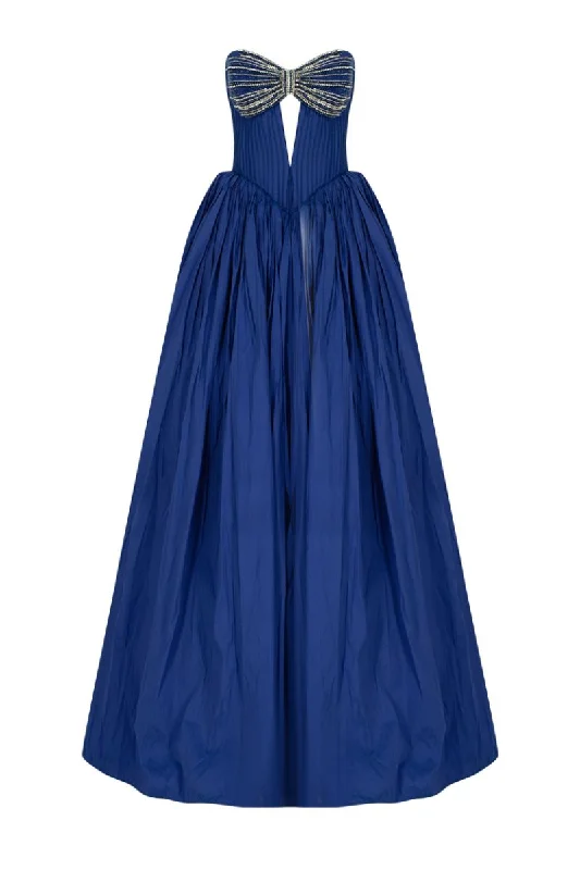 LIZZIE BIJOU BLUE STRAPLESS GOWN High-end unclassified dresses