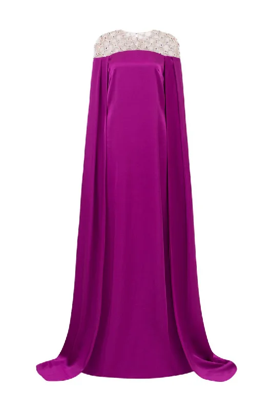 MELIORA SILK SATIN A-LINE GOWN Spring unclassified dresses