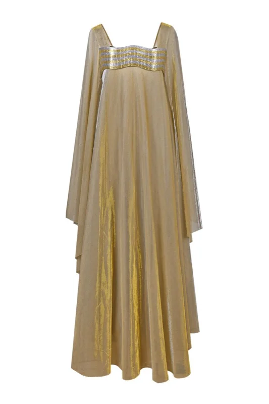 METALLIC GOLD WAVE BUSTIER KAFTAN GOWN Graduation unclassified dresses