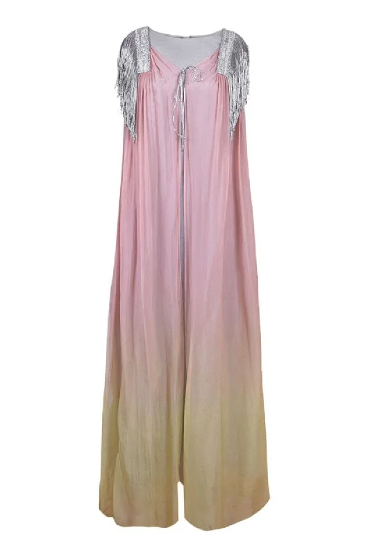 METALLIC YARN TASSEL KAFTAN Spring unclassified dresses