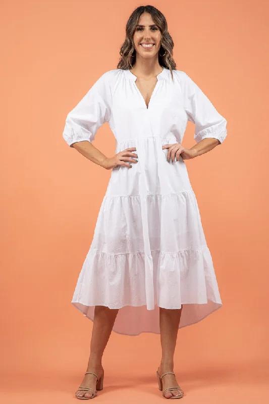 Noah Hi Low Dress White Plus size unclassified dresses