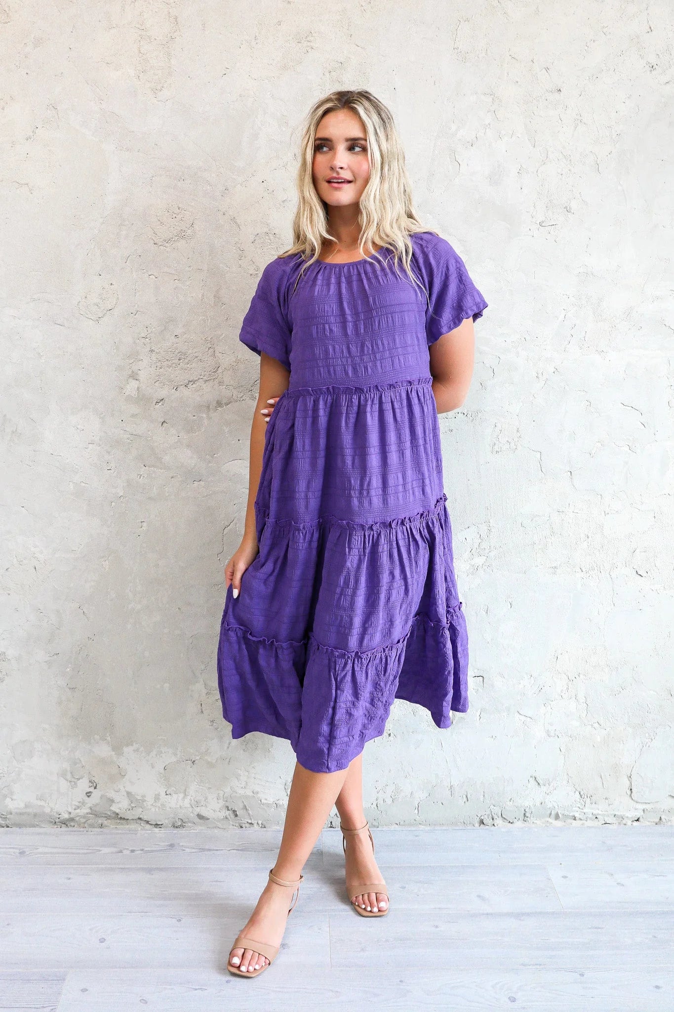 Serena Dress in Dahlia Purple- Misses & Plus (S-4X) Everyday wear unclassified dresses