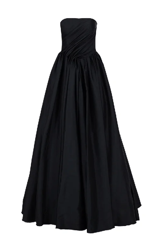 TANIA BLACK A-LINE GOWN Dark color unclassified dresses