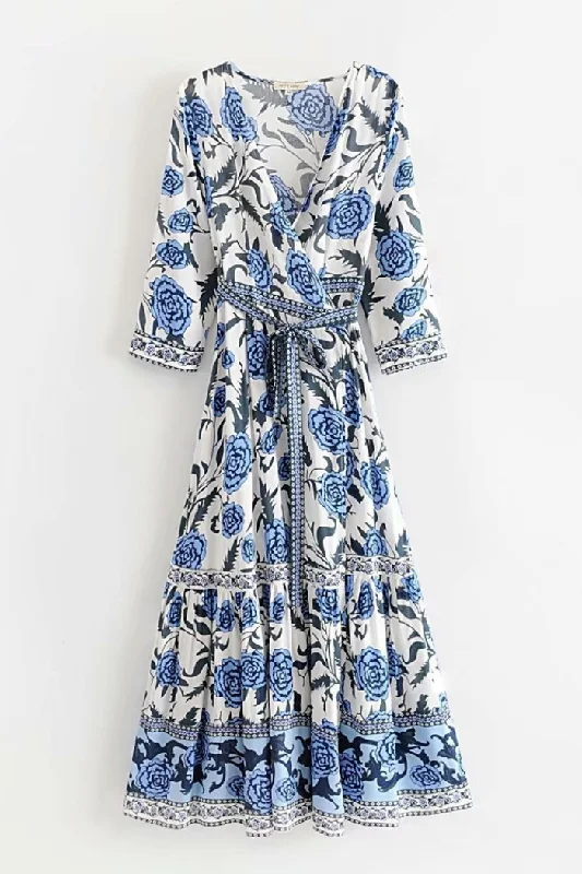 Garden Cotton Wrap Dress Silk unclassified dresses