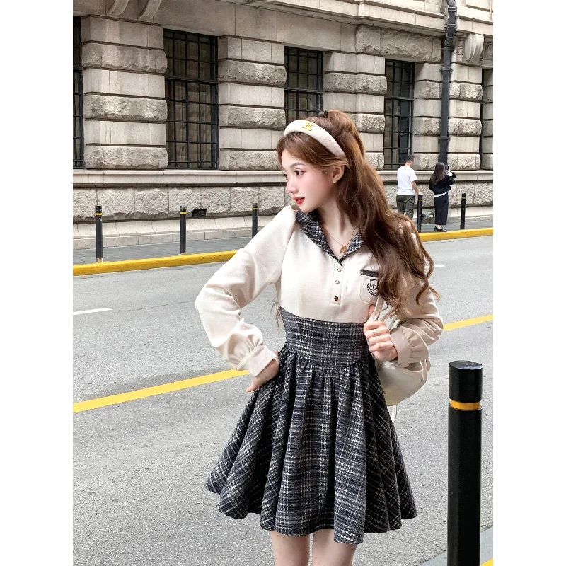 College plaid dress A41249 Vintage unclassified dresses