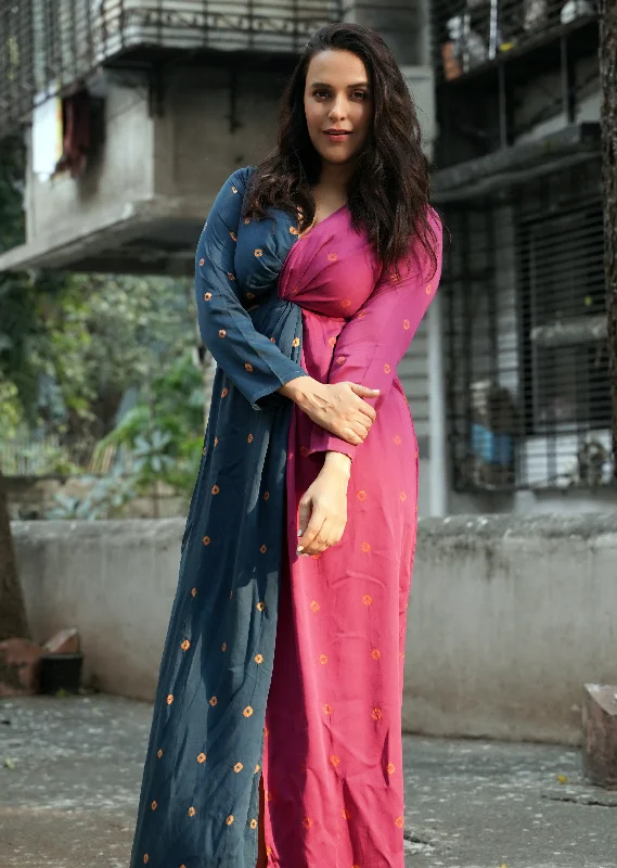 Fuchsia Knot dress as seen on Neha Dhupia Backless unclassified dresses