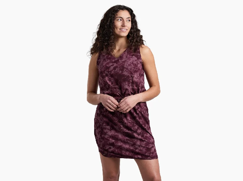 KUHL W Vantage Dress MAUVE PRINT A-line floral dresses