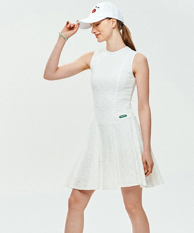 LE SONNET Lacy Dress - White Elegant unclassified dresses