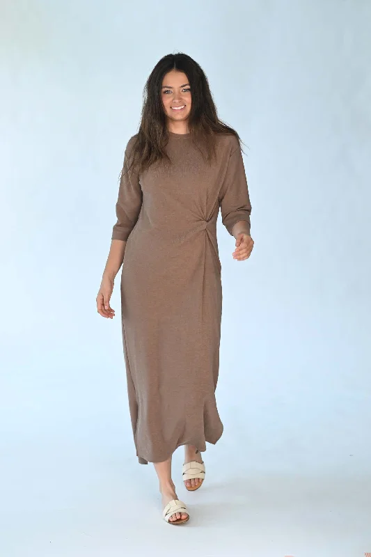 Mocha Twist Tee Dress 417 Trendy unclassified dresses