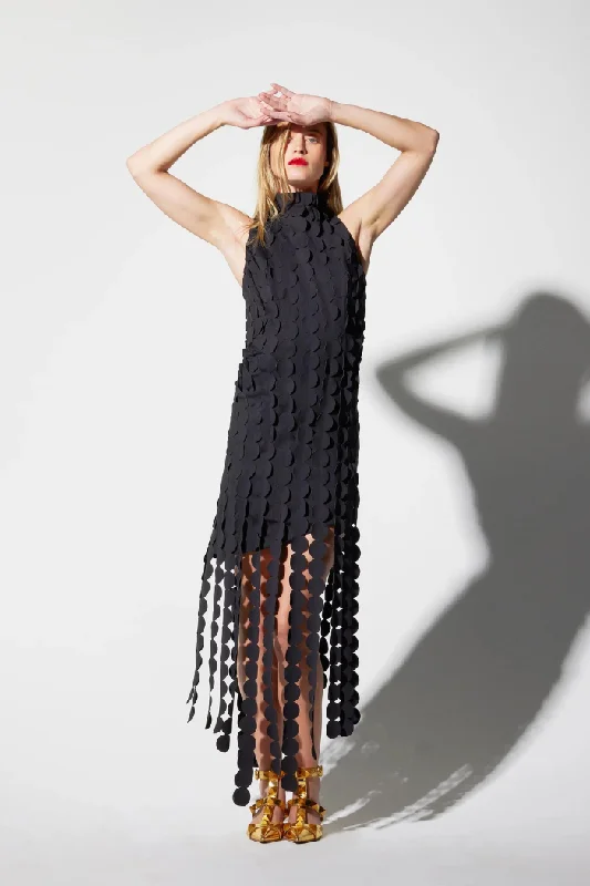 Mock Neck Car Wash Fringe Dress Floral unclassified dresses