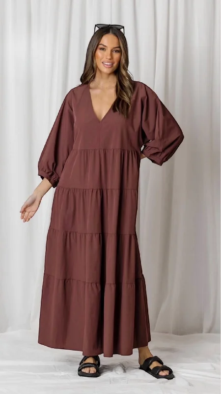 Sorrento Dress - Rosewood Chiffon unclassified dresses