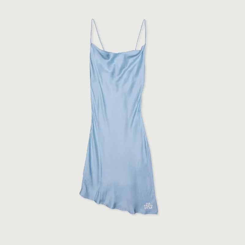 Womens Slip Dress - Sky Blue A-line unclassified dresses