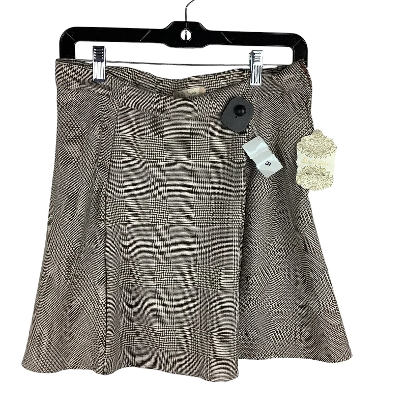 Skirt Mini & Short By Altard State In Brown & Grey, Size: L Button-up Mini Skirt