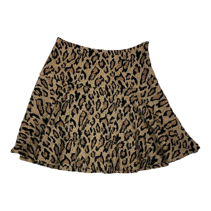 Skirt Mini & Short By Free People In Animal Print, Size: S Ripped Denim Skirt