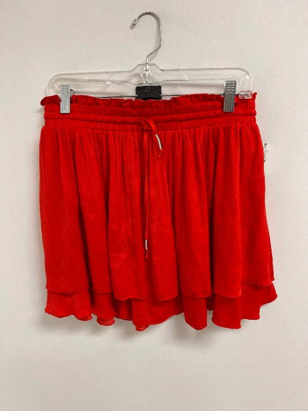 Skirt Mini & Short By Free People In Red, Size: M Long-sleeve Mini Skirt