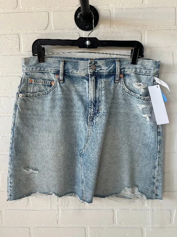 Skirt Mini & Short By Gap In Blue Denim, Size: 12 Mini Skirt Casual