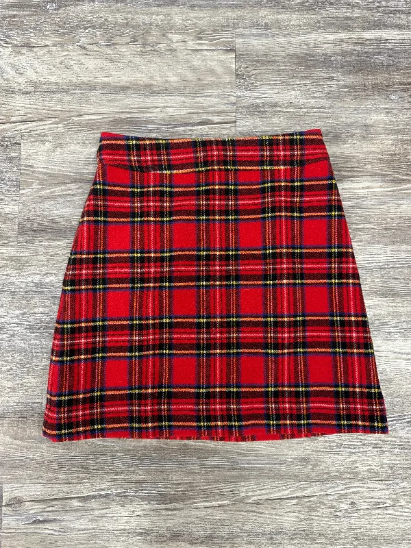 Skirt Mini & Short By J. Crew In Plaid Pattern, Size: 0 Basic Mini Skirt