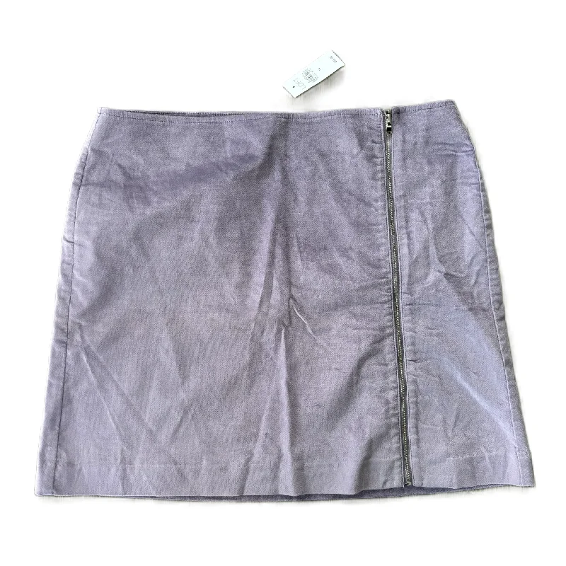 Skirt Mini & Short By Loft In Purple, Size: 14 Trendy Mini Skirt