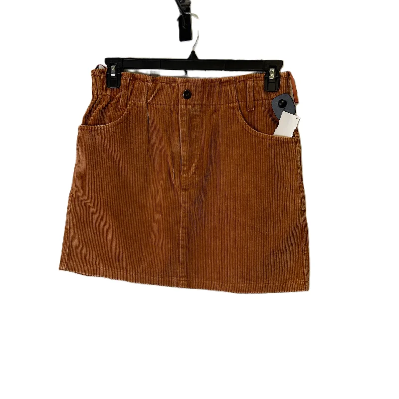 Skirt Mini & Short By She + Sky In Orange, Size: L Chic Denim Skirt