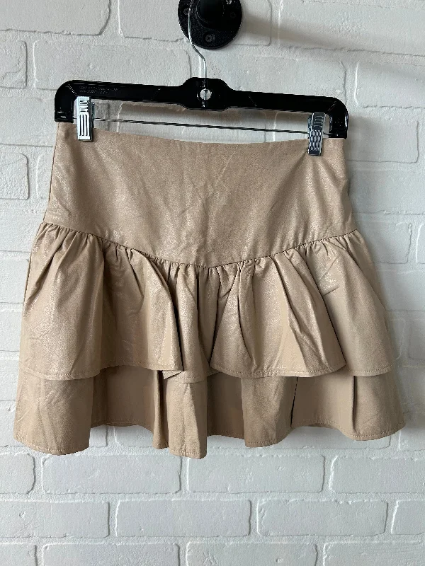 Skirt Mini & Short By Tcec In Tan, Size: 4 High-waist Skirt Trend