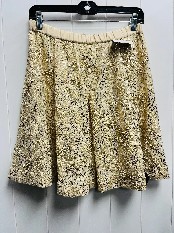 Skirt Mini & Short By Tracy Reese In Gold, Size: M Bohemian Mini Skirt