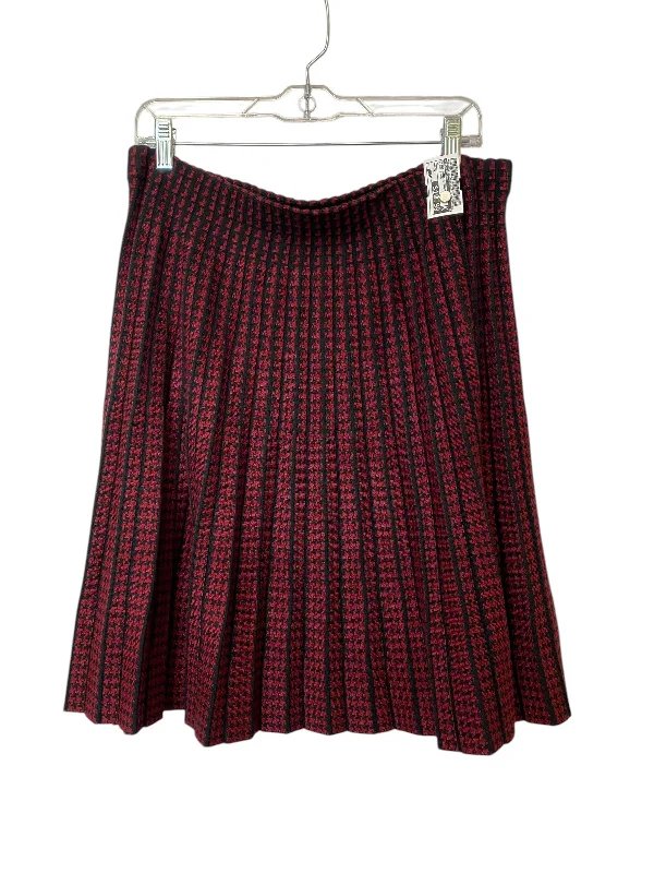 Skirt Mini & Short By Vila Milano In Black & Red, Size: Xl Soft Mini Skirt