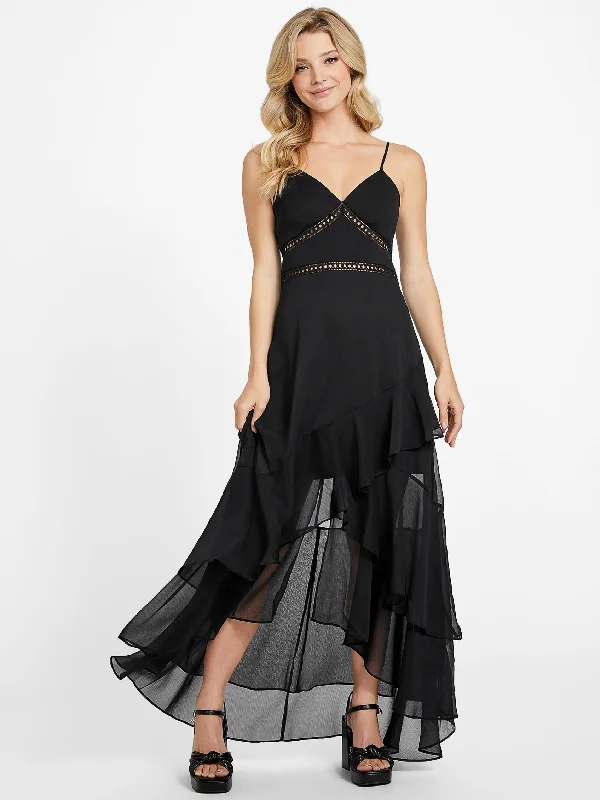 Mira Ruffled Maxi Dress Elegant Maxi Skirt