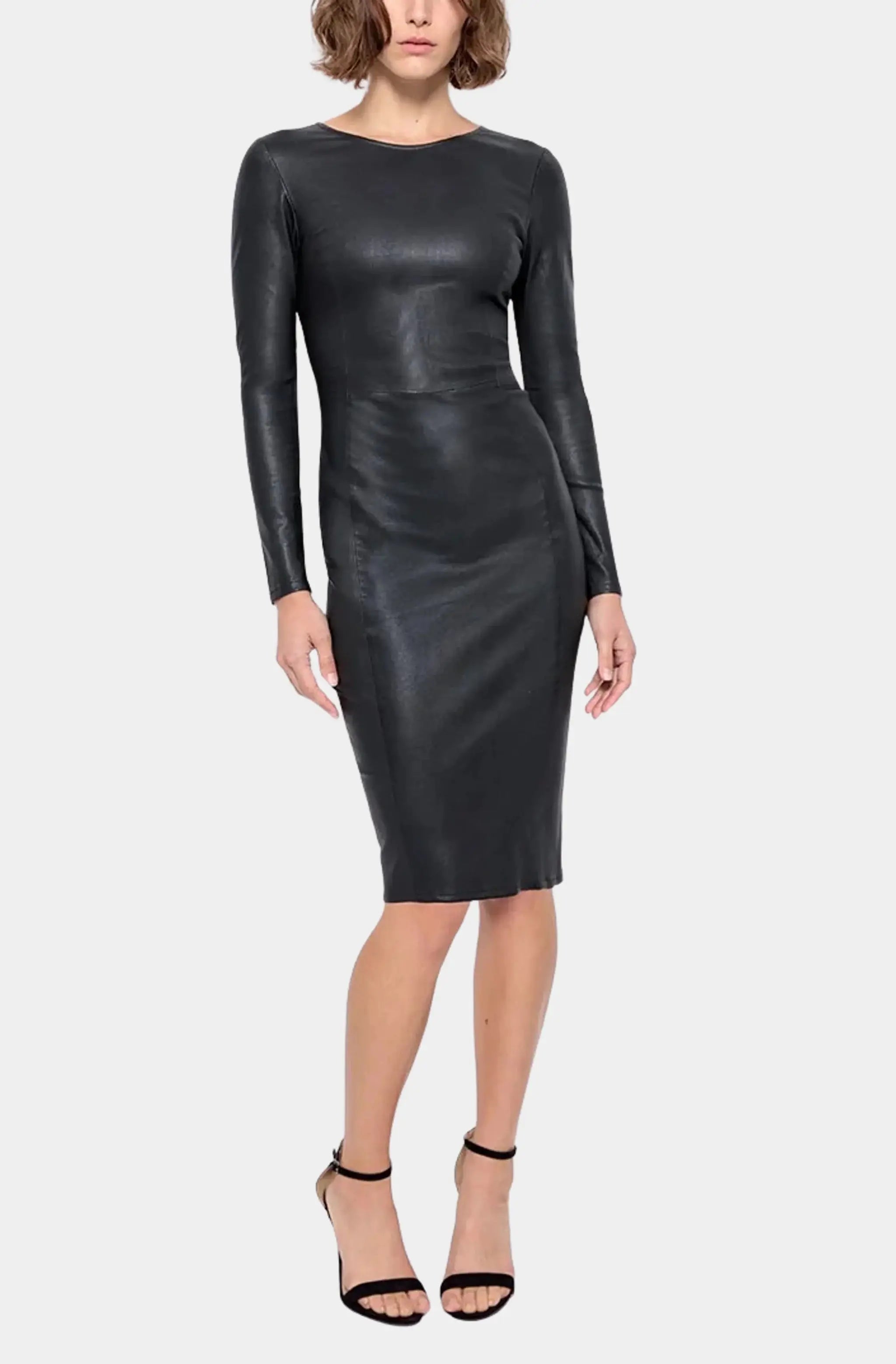 Mrs. Smith Stretch Leather Midi Dress Midi Skirt Style