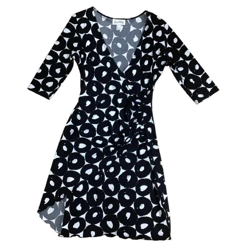 Dress Casual Midi By 1.state In Black & White, Size: L Slim Fit Midi