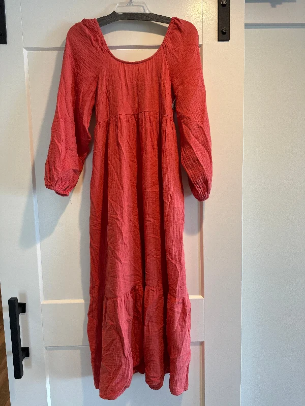 Dress Casual Midi By Universal Thread In Orange, Size: Xs Midi Skirt Trendy