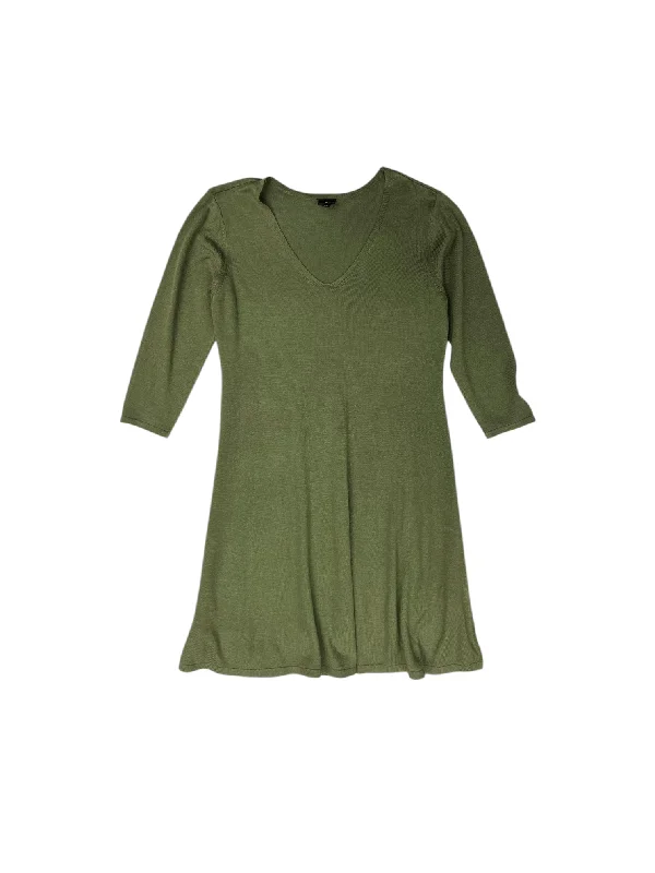 Dress Casual Midi By Worthington In Green, Size: Xl Pleated A-line Skirt