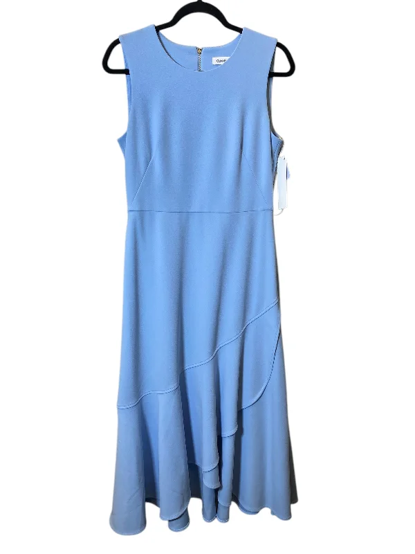 Dress Party Midi By Calvin Klein In Blue, Size: 8 Summer Midi Skirt