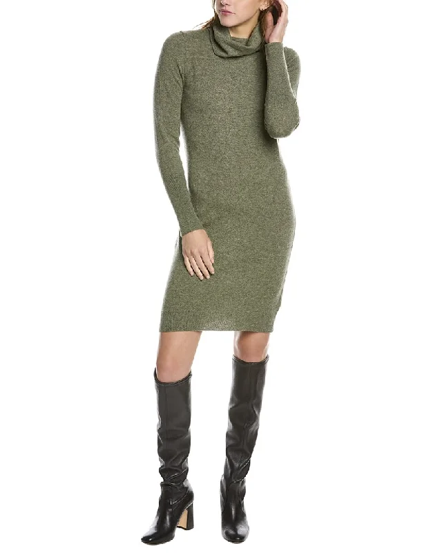 Forte Cashmere Turtleneck Cashmere Sweaterdress Turtleneck Knit Dress