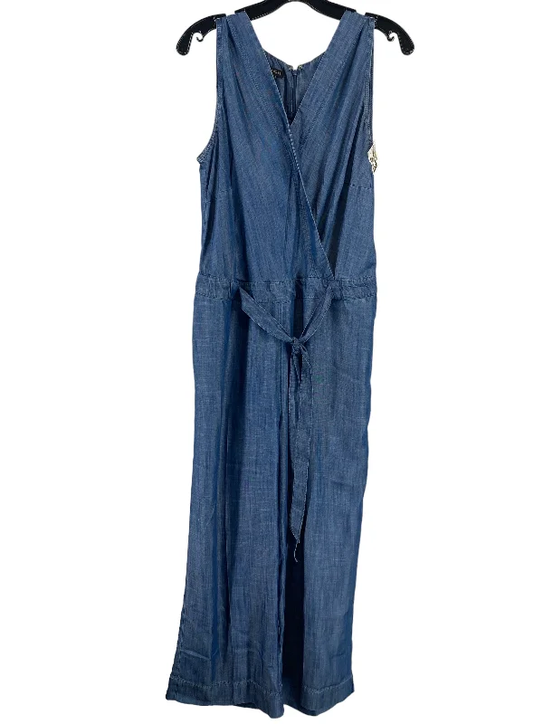 Jumpsuit By Talbots In Blue Denim, Size: 10 Classic Blue Denim